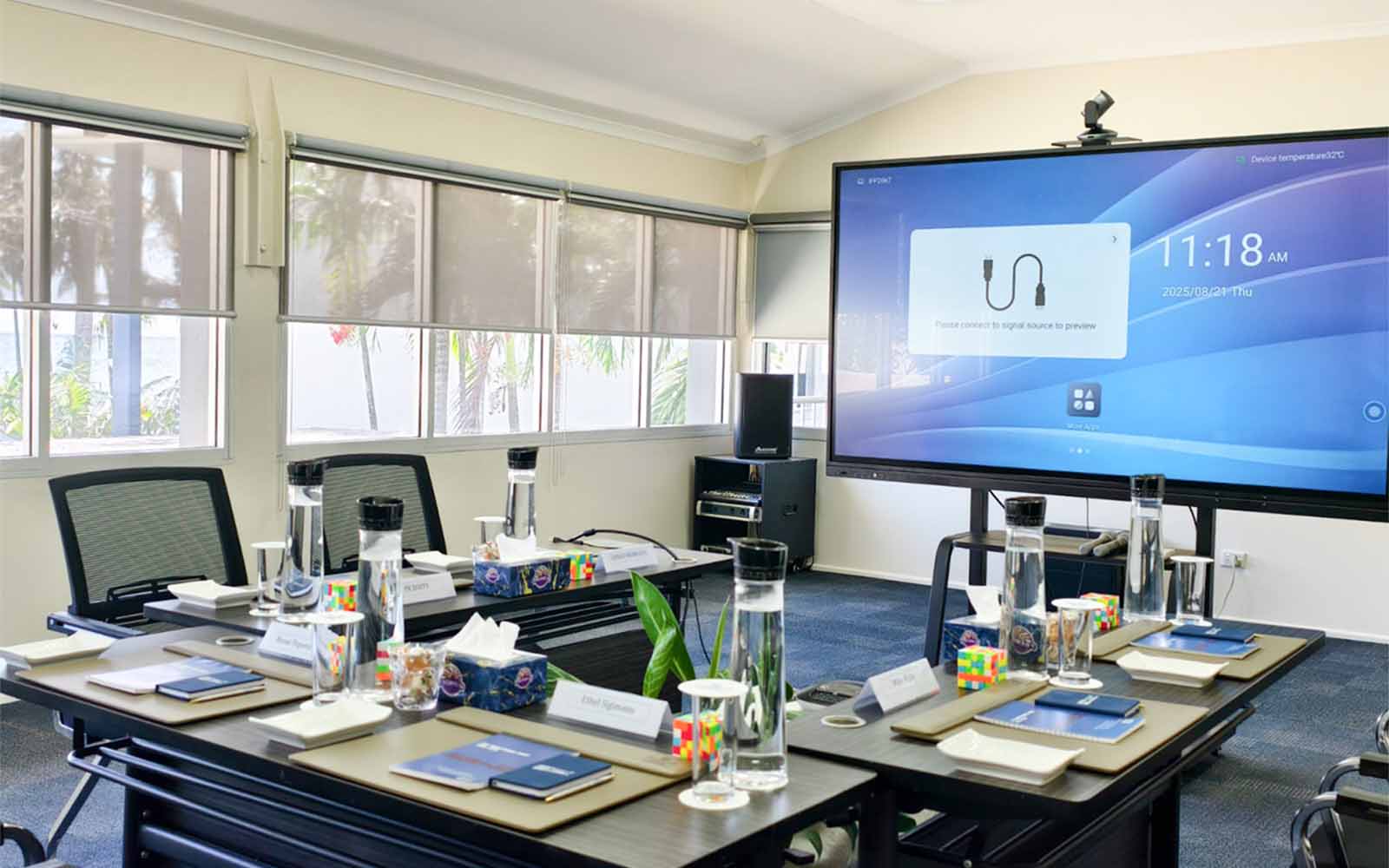 Gallery II boardroom setup