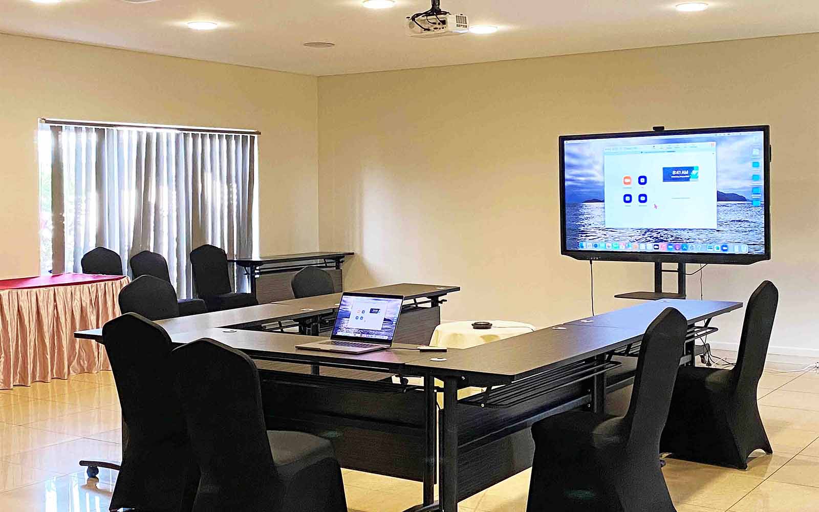 Honiara Room boardroom setup
