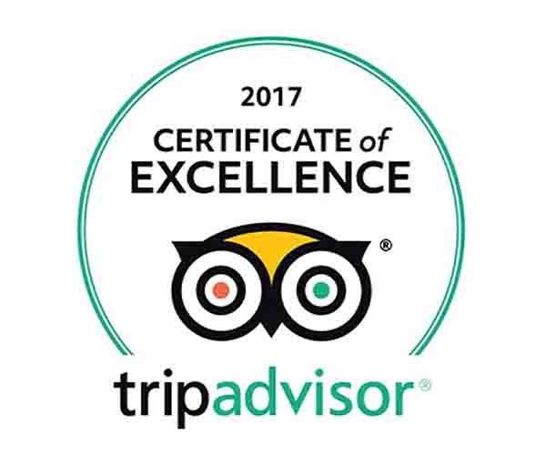 Tripadvisor Certificate of Excellence 2017